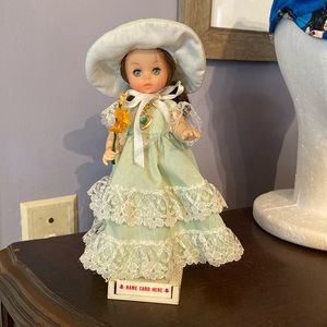 Vintage 7.5" Symbol of Quality Vinyl Ginny Style Doll No.7021 Made in Hong Kong